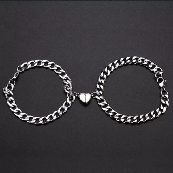 2 Pcs Heart Magnetic Couple Bracelets